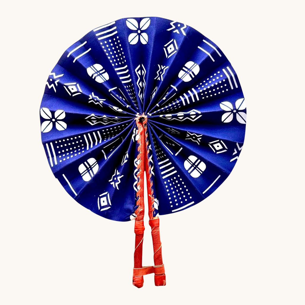 Mawimbi Handcrafted African Fan – Moonlit Sea