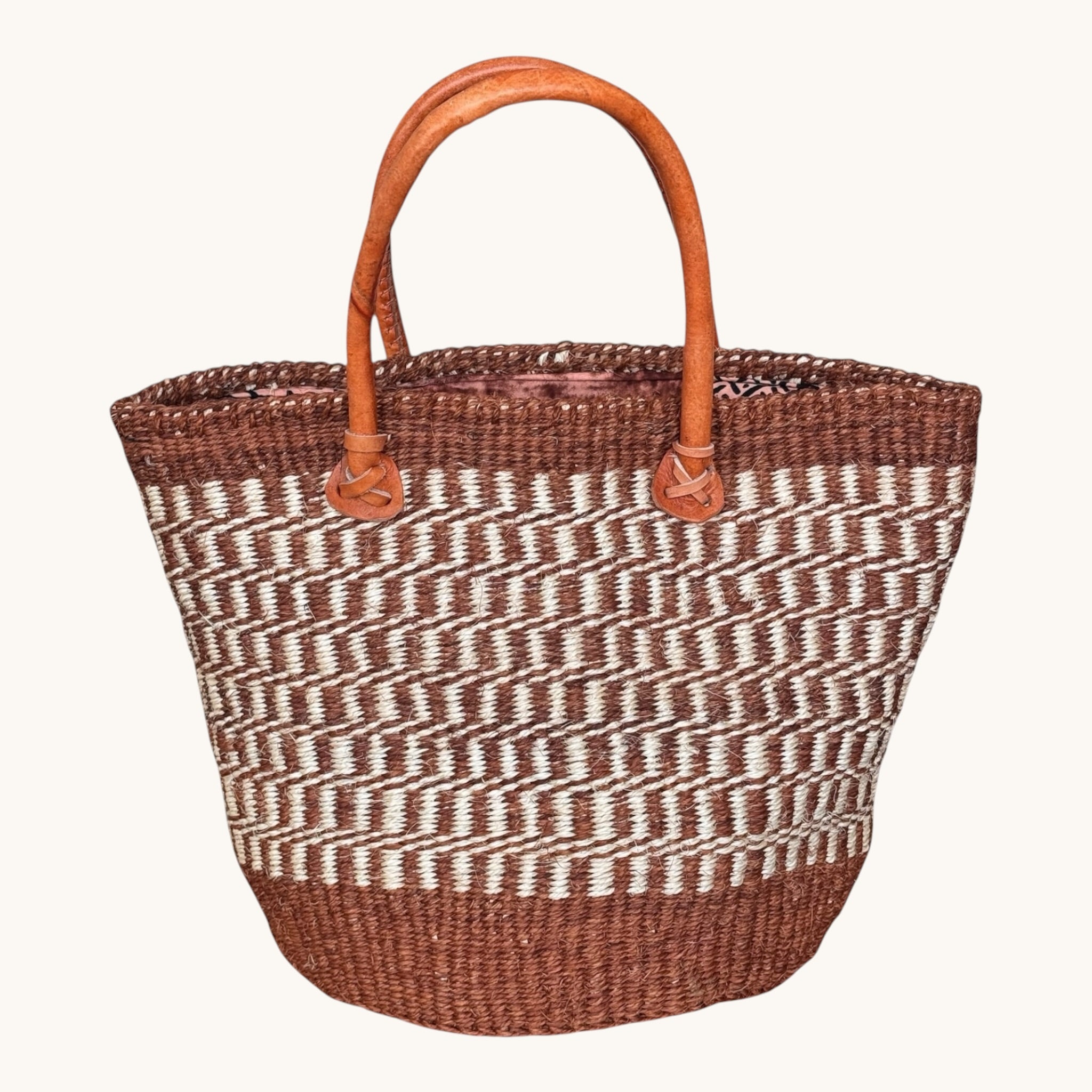 Jioni Handwoven Sisal Basket