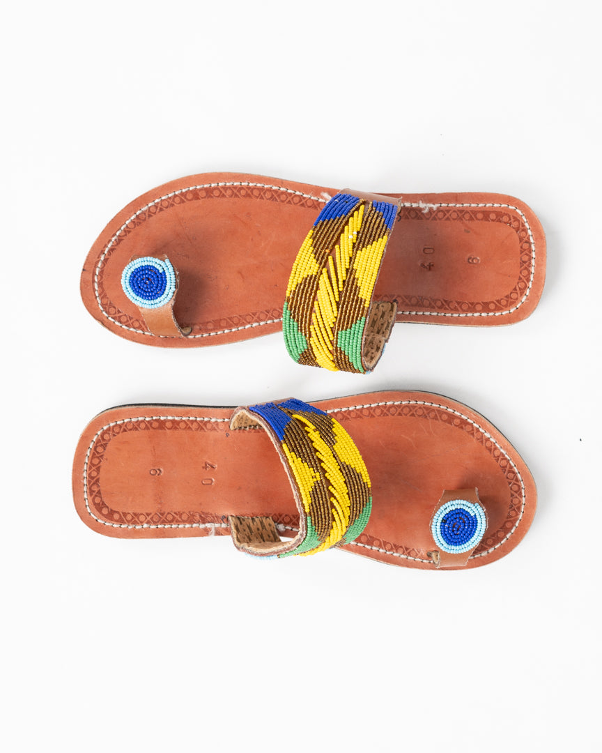 “Kinjano” Maasai leather sandals