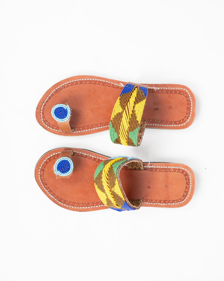“Kinjano” Maasai leather sandals