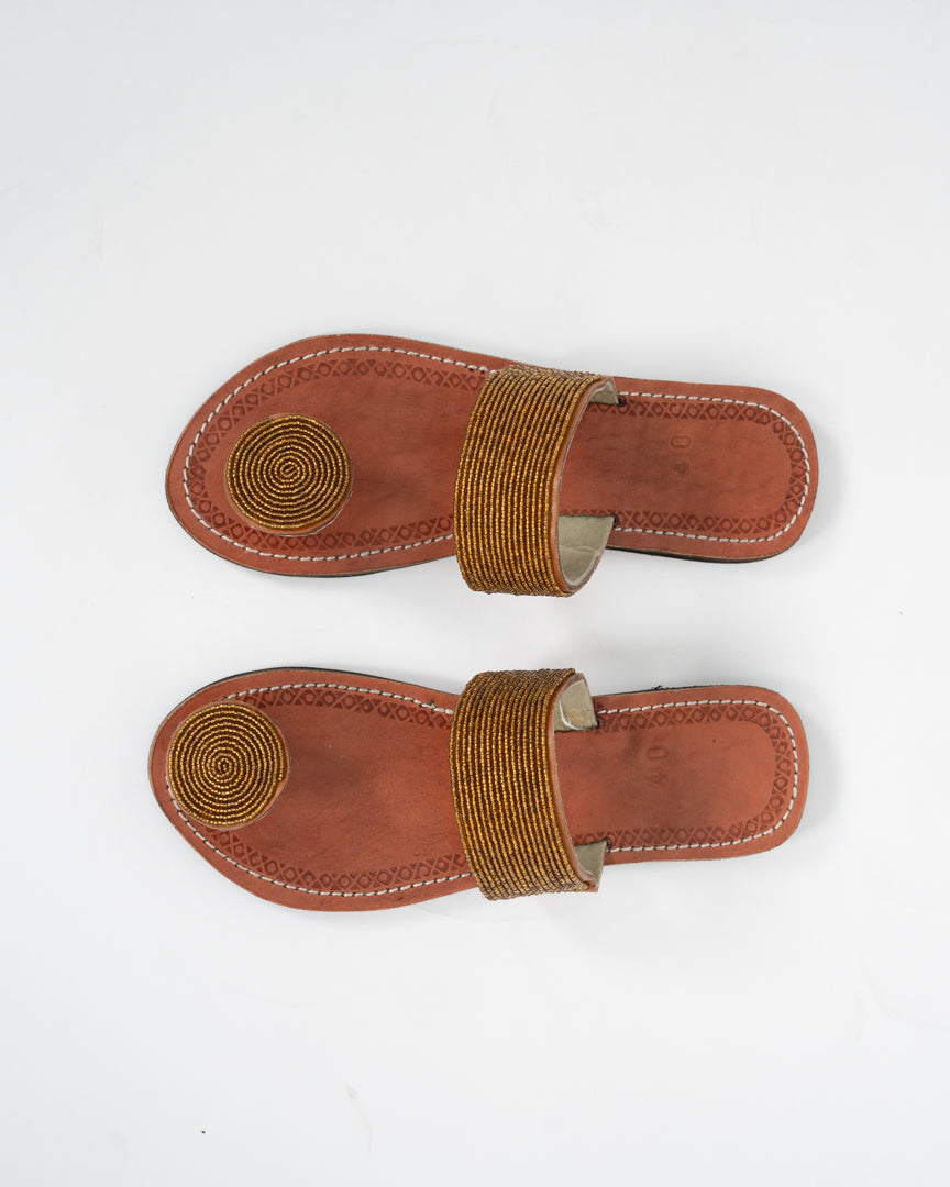 “Dhahabu”  leather sandals