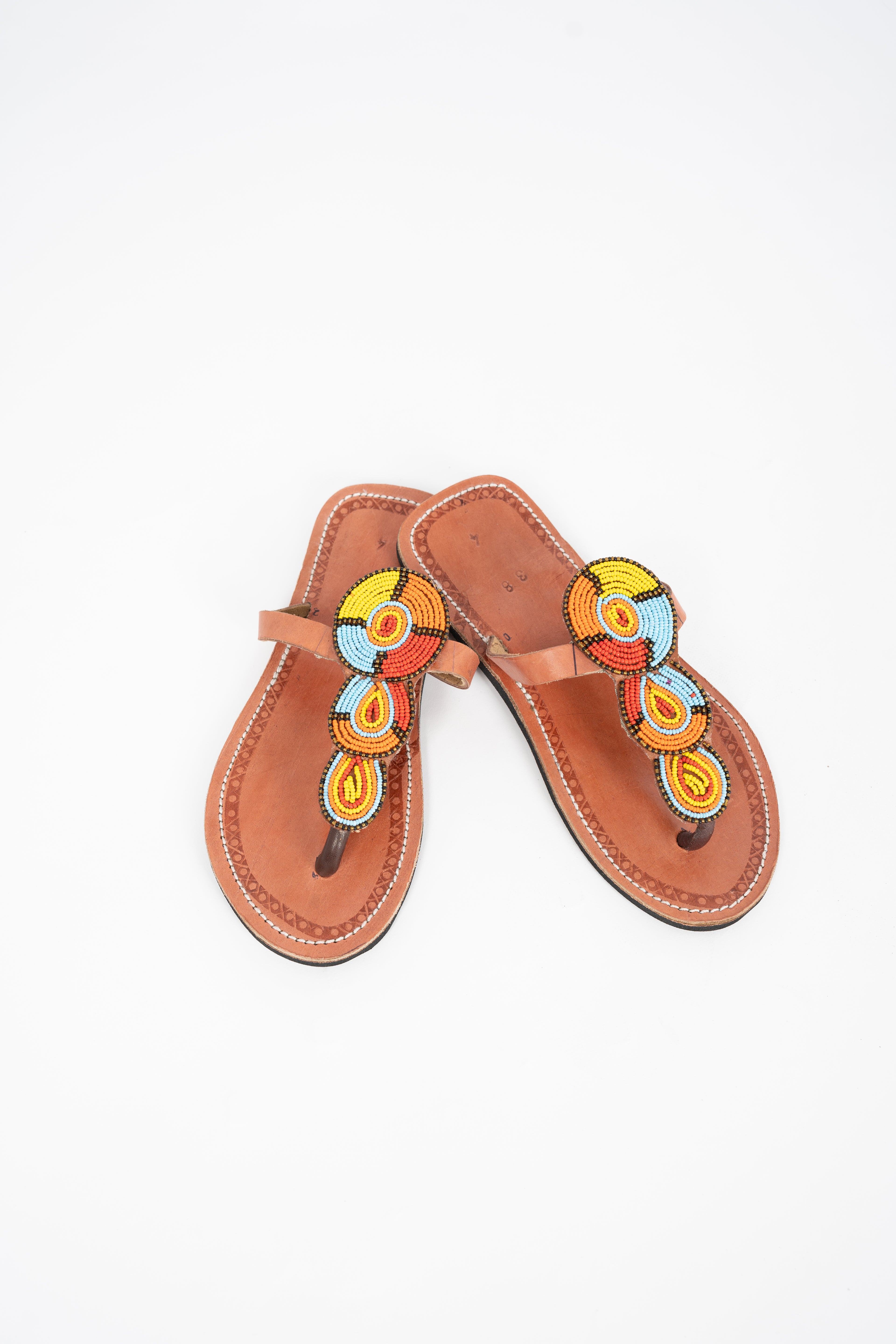 “Tatuu” Maasai beaded leather sandals