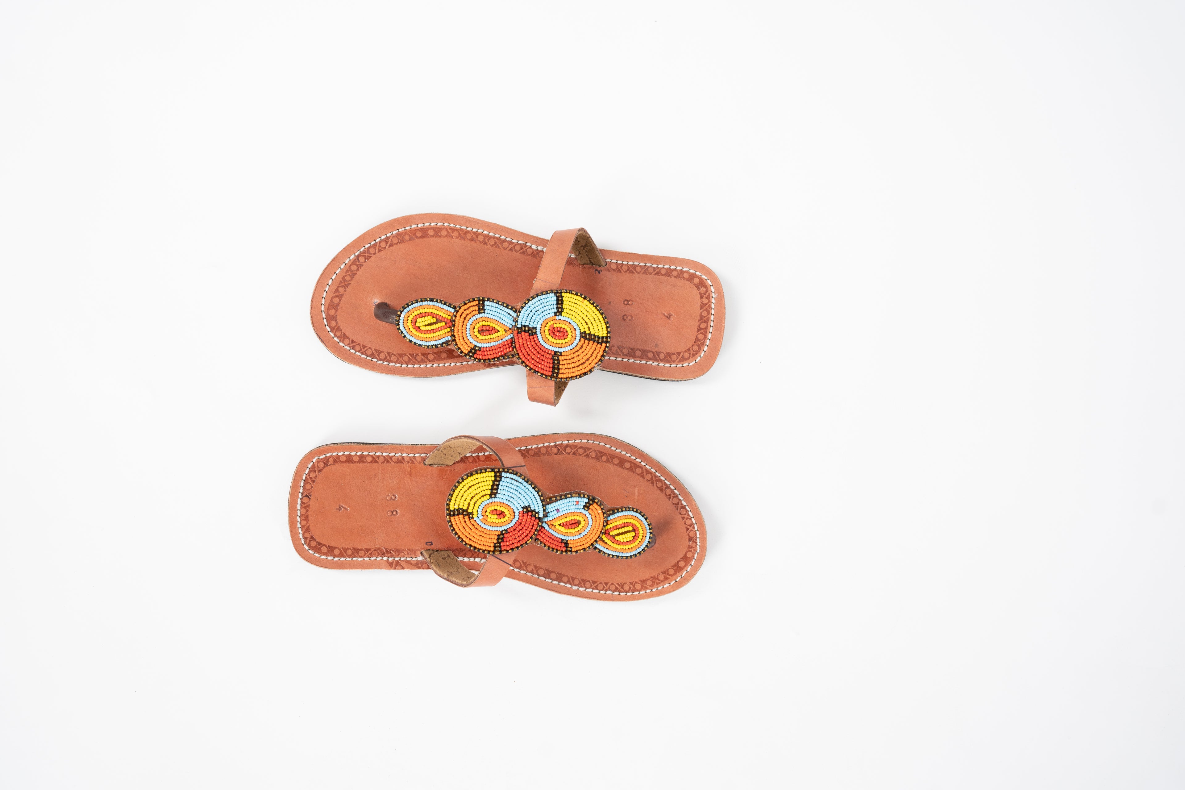 “Tatuu” Maasai beaded leather sandals