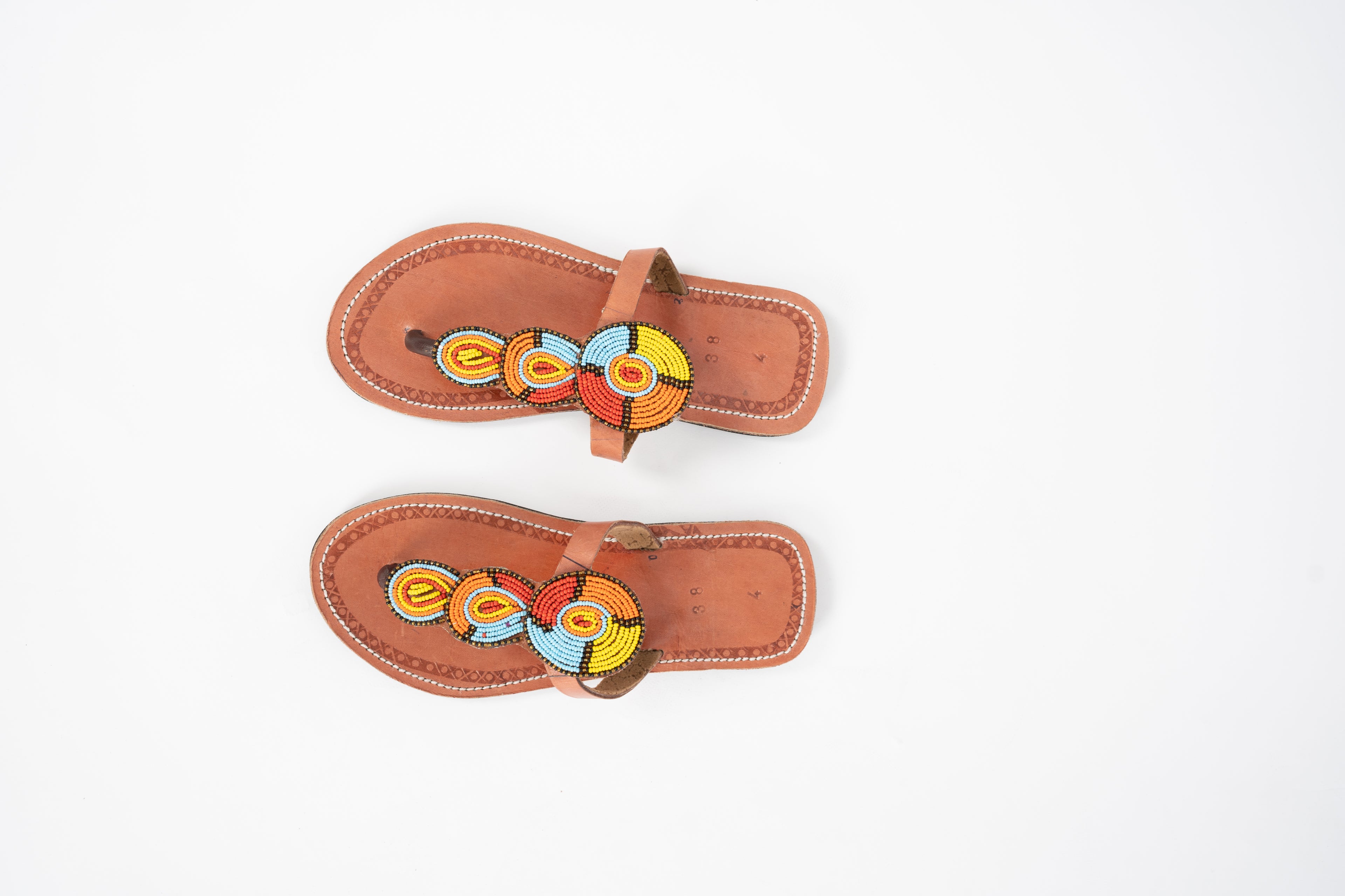 “Tatuu” Maasai beaded leather sandals