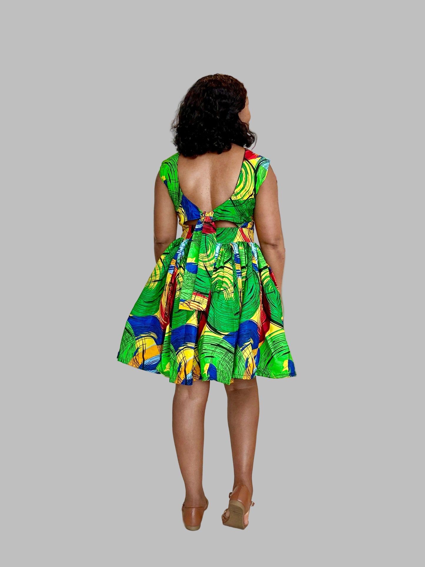 Short cotton summer dress