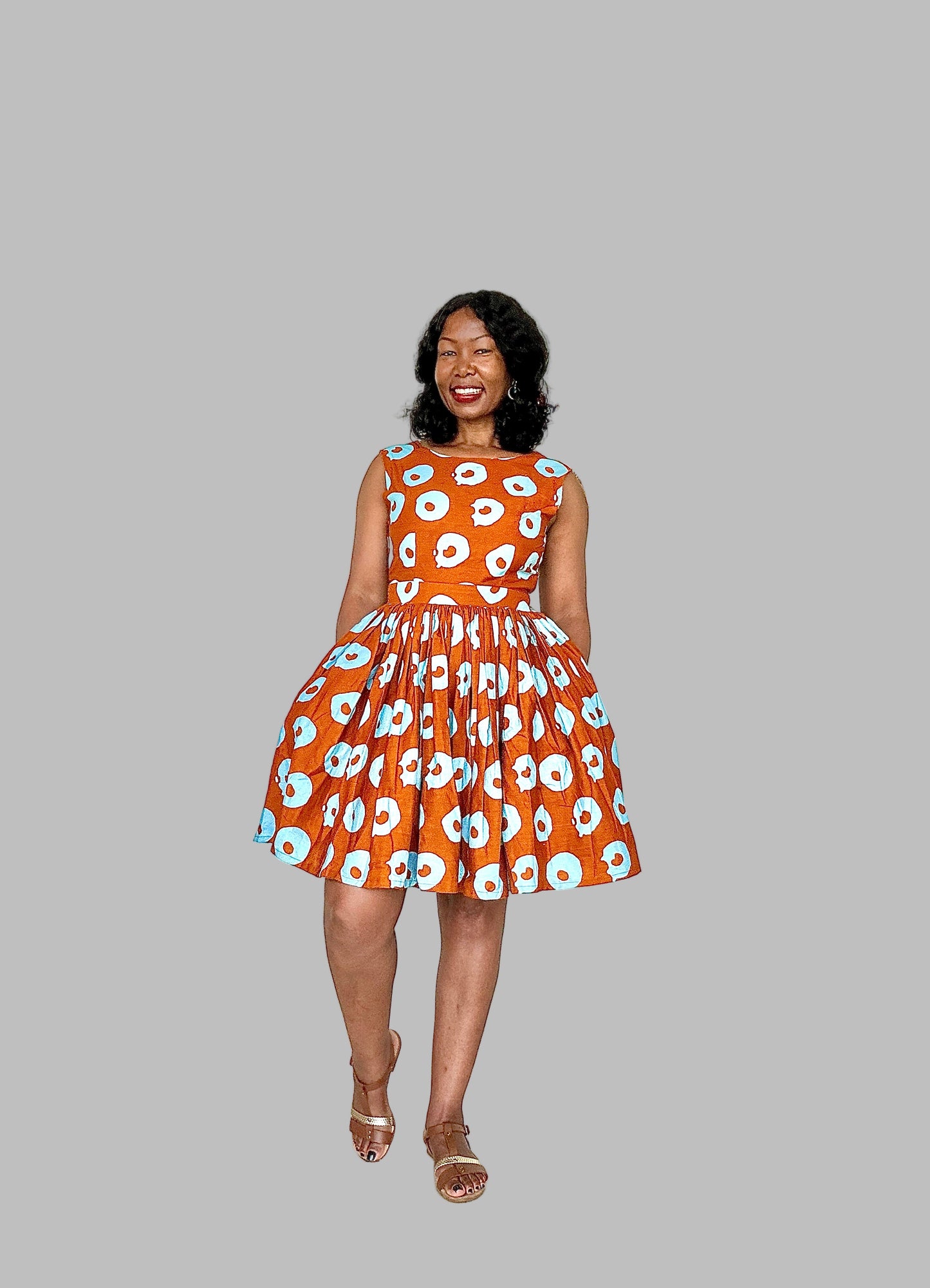Summer Ankara cotton dress