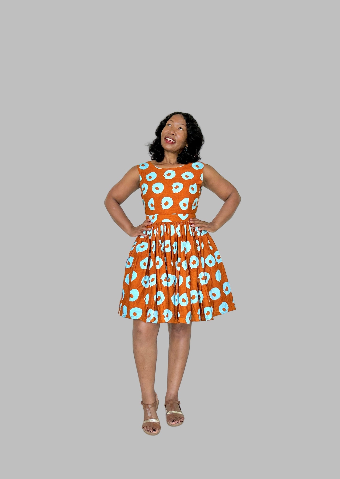 Summer Ankara cotton dress