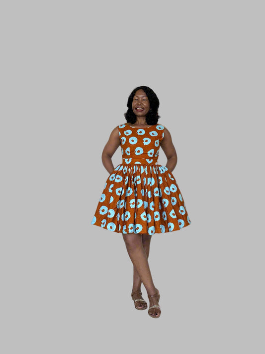 Summer Ankara cotton dress