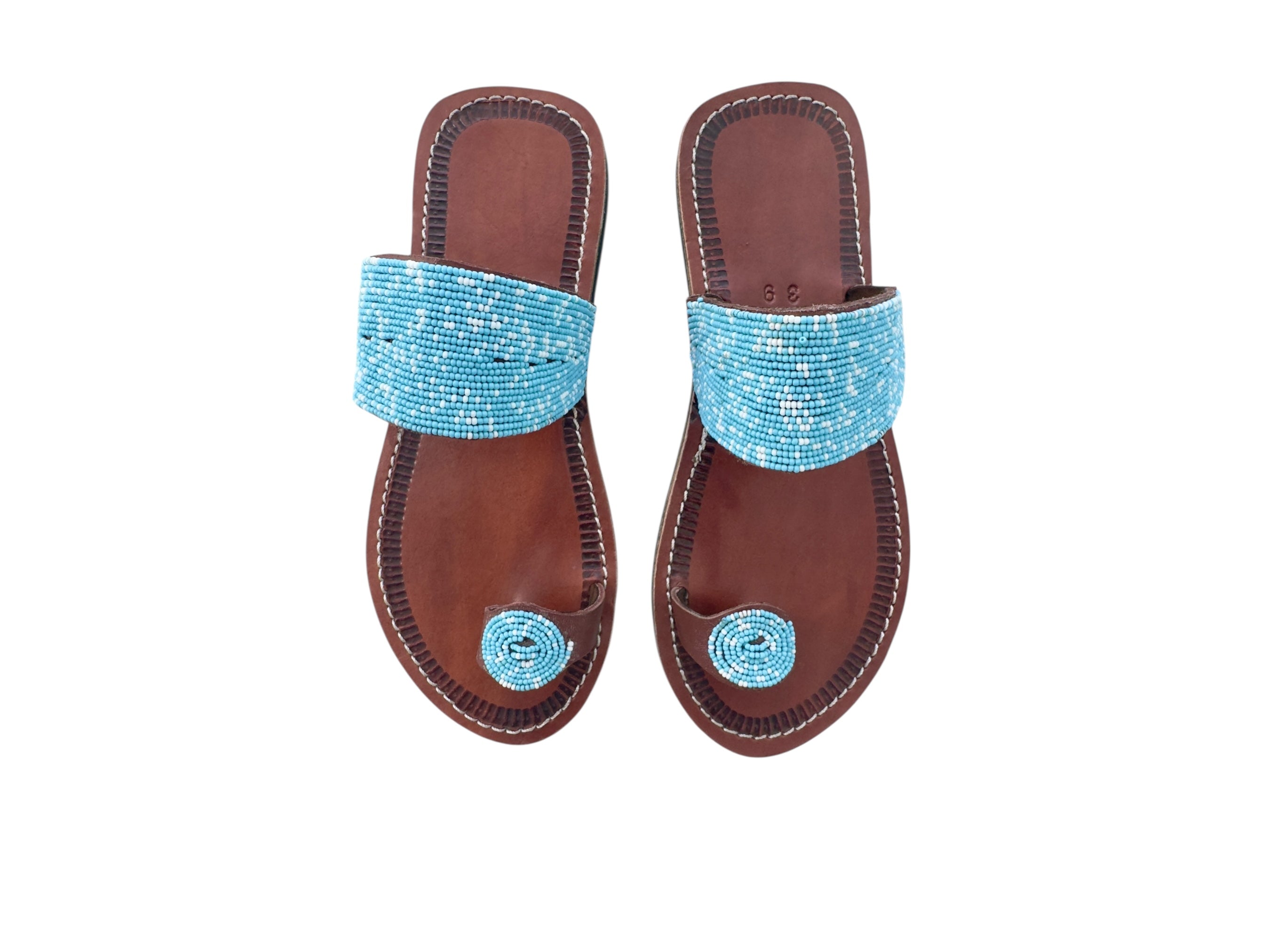 Bahari Maasai Beaded Sandals for Women | Handcrafted African Beaded Flats