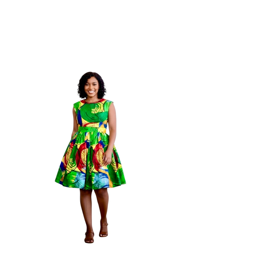 Short cotton summer dress