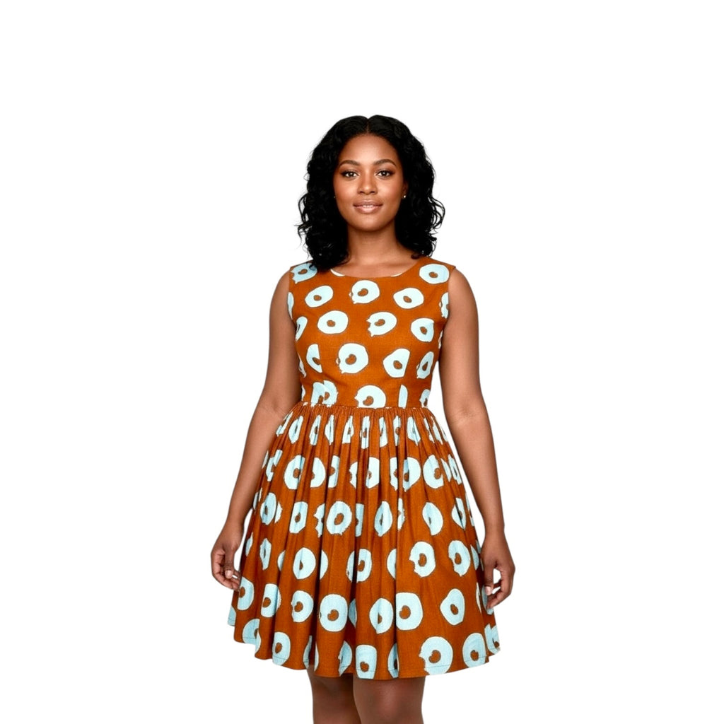 Summer Ankara cotton dress