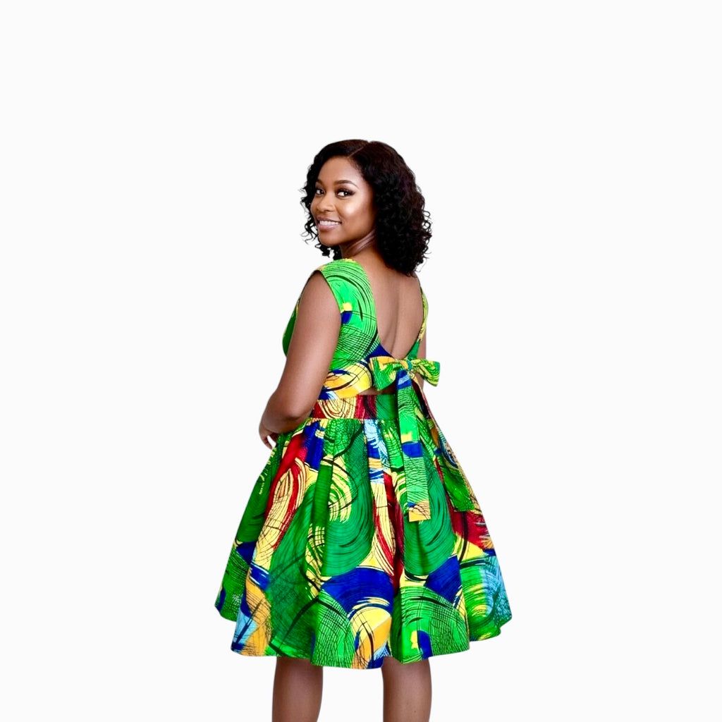 Short cotton summer dress