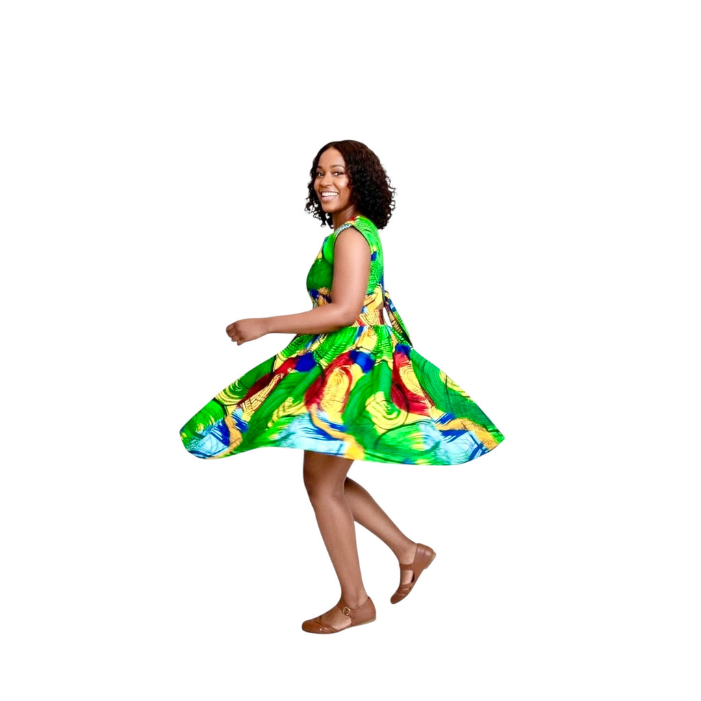 Short cotton summer dress