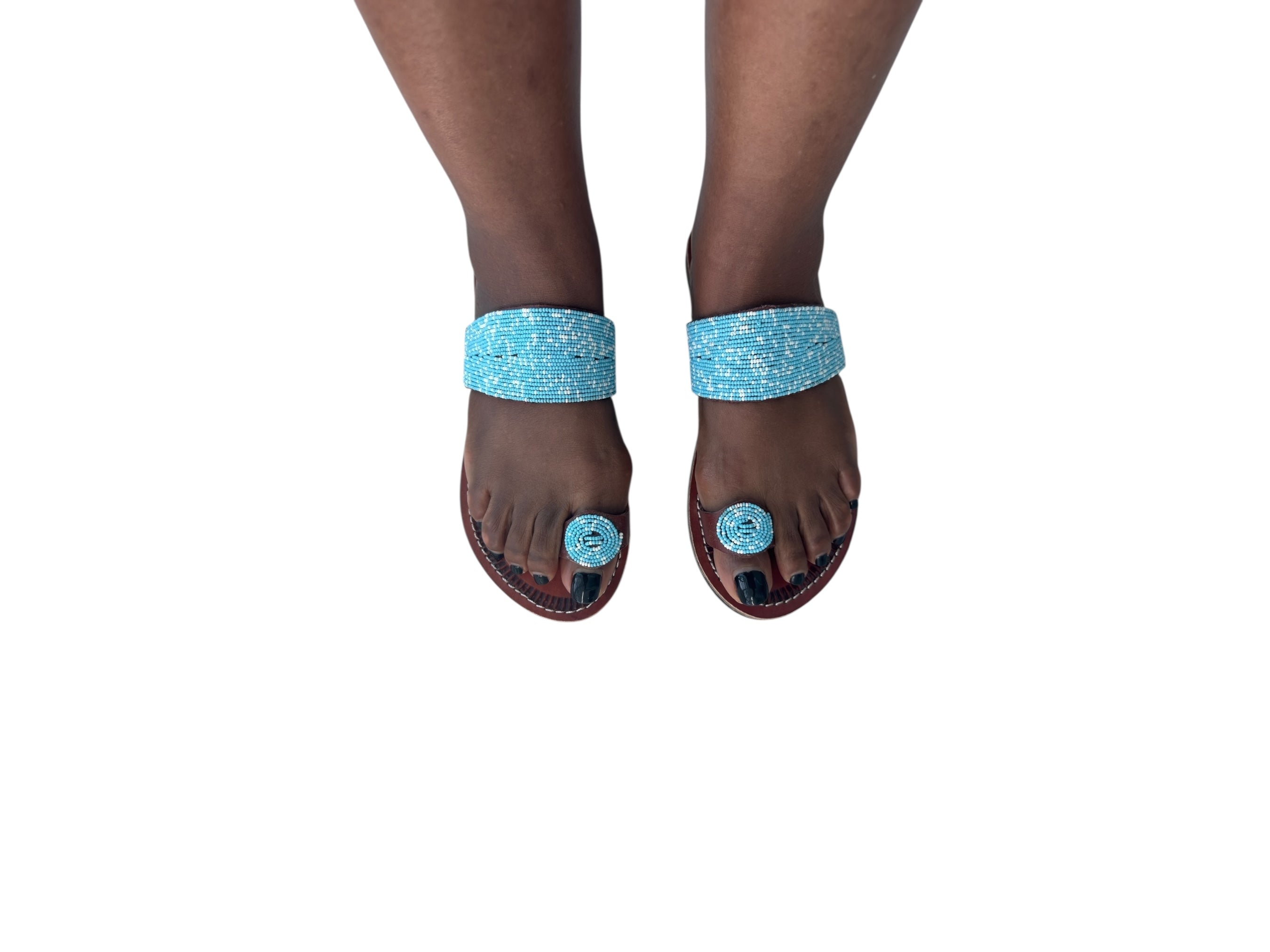Bahari Maasai Beaded Sandals for Women | Handcrafted African Beaded Flats