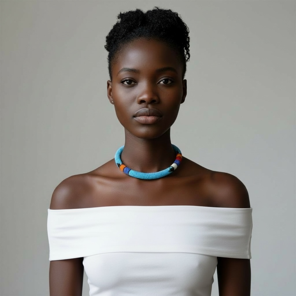 Bahari Handcrafted Beaded Collar Necklace