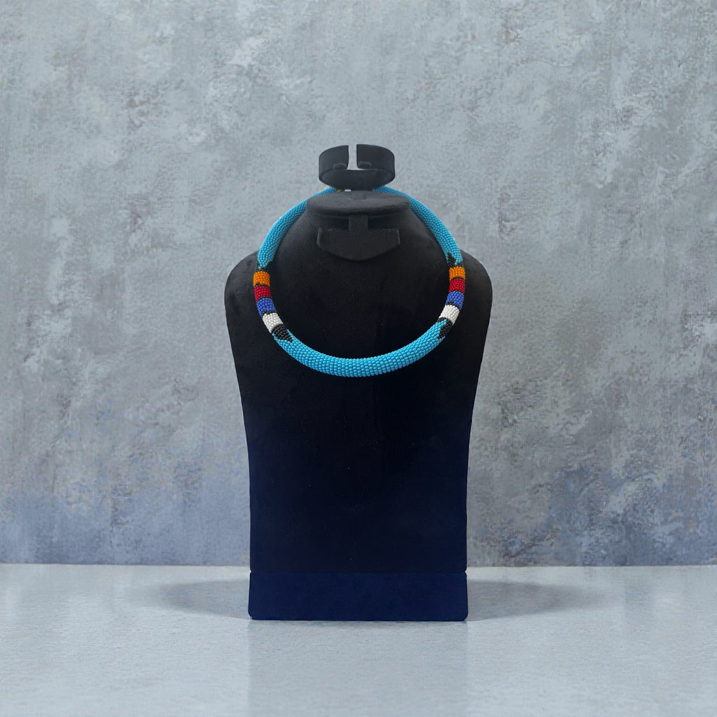 Bahari Handcrafted Beaded Collar Necklace