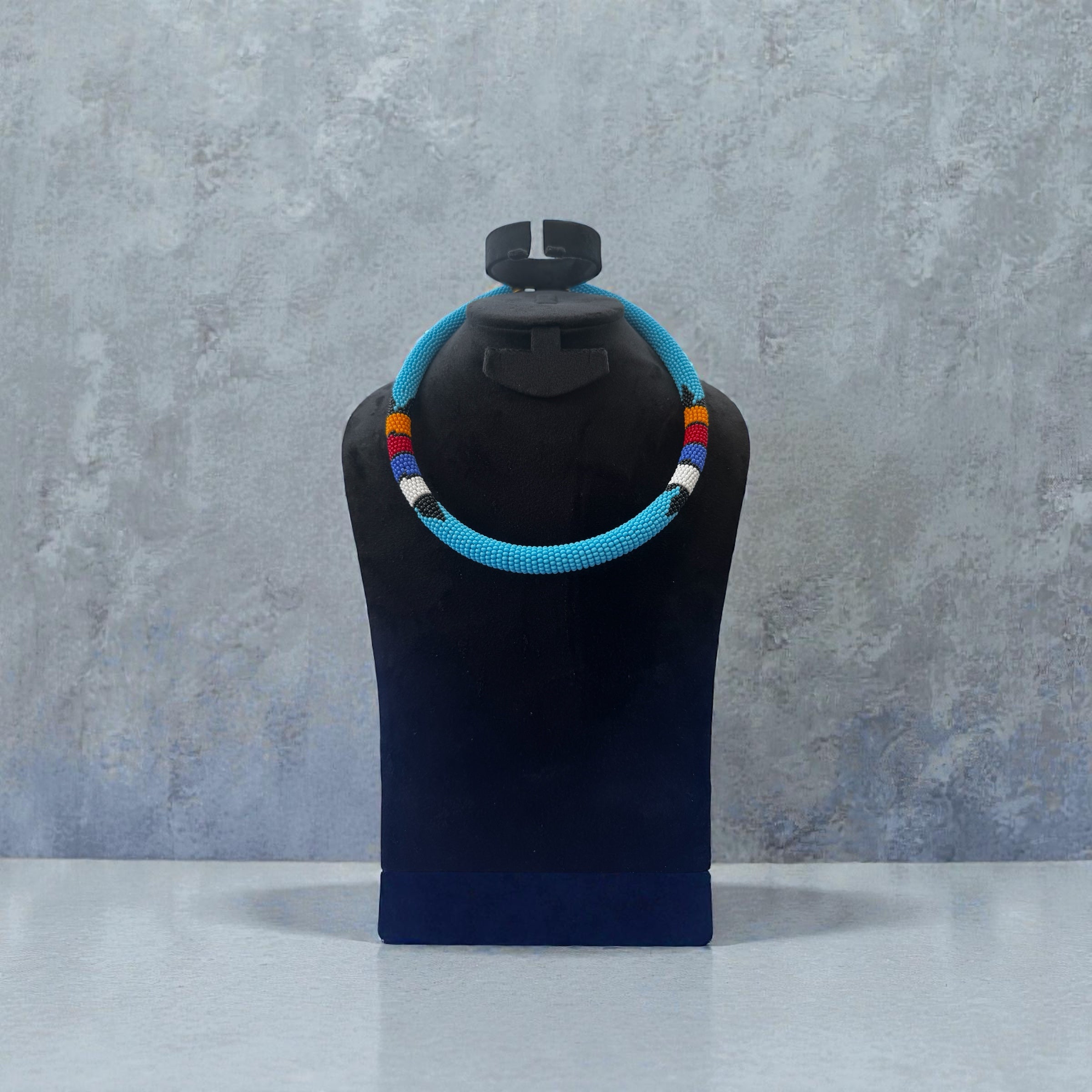 Bahari Handcrafted Beaded Collar Necklace