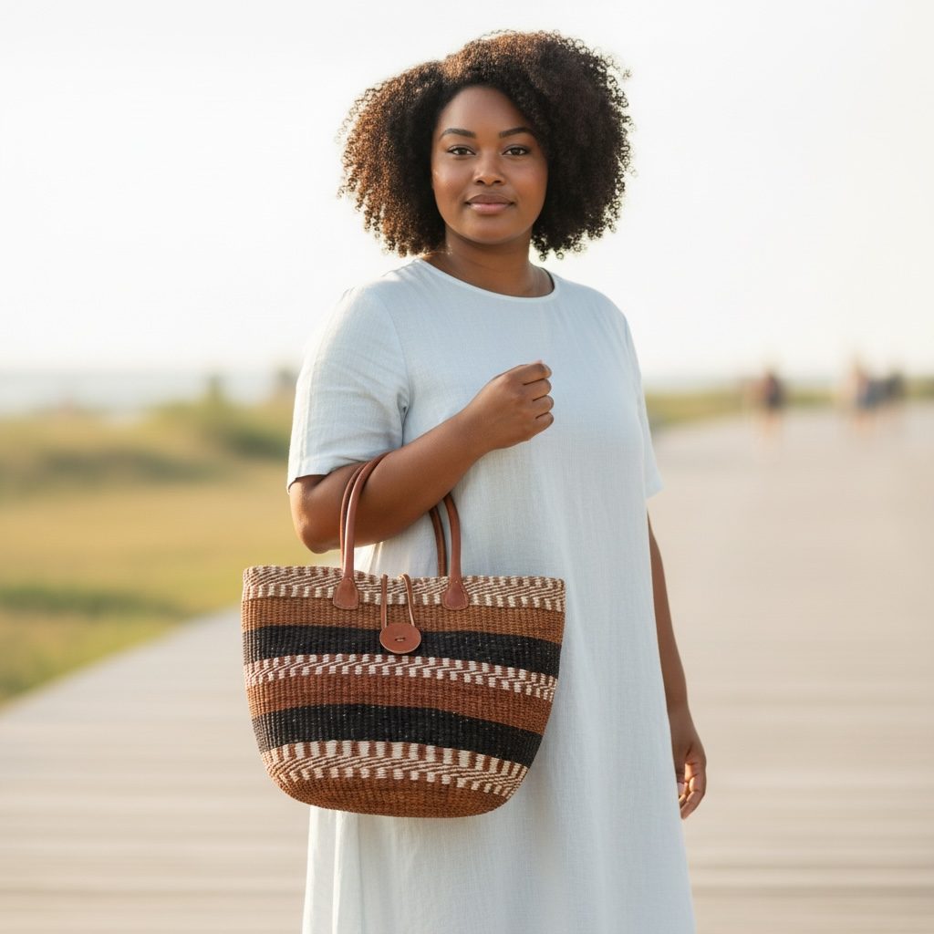 Savannah Sisal Market and Beach Basket