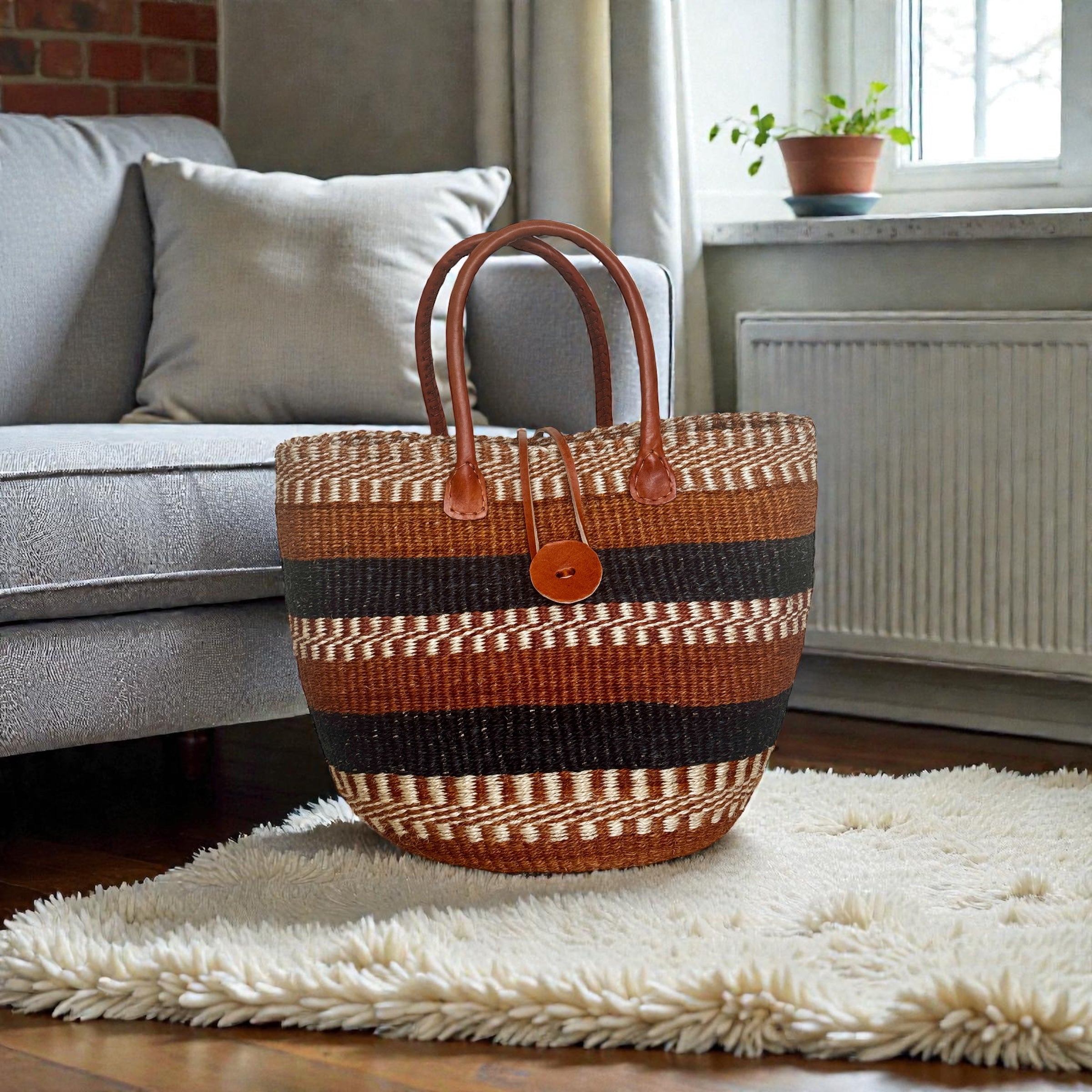 Savannah Sisal Market and Beach Basket