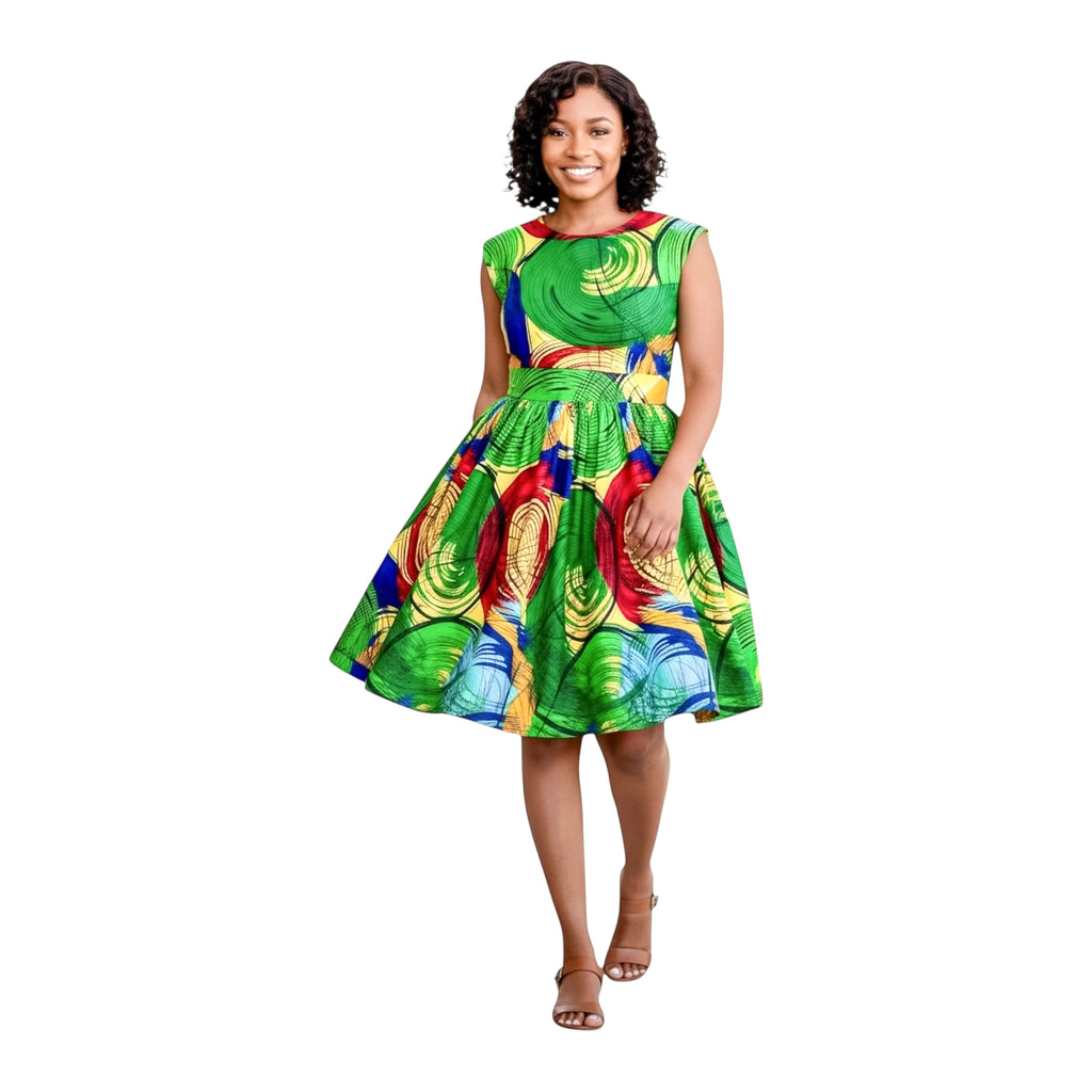 Short cotton summer dress