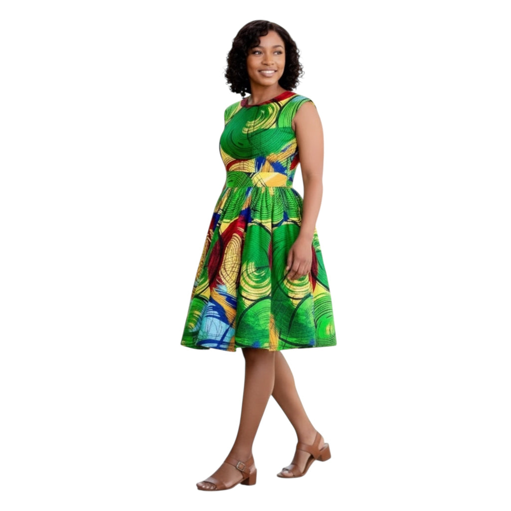 Short cotton summer dress