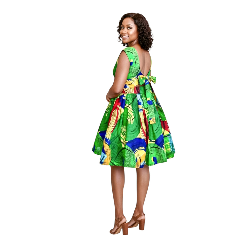 Short cotton summer dress
