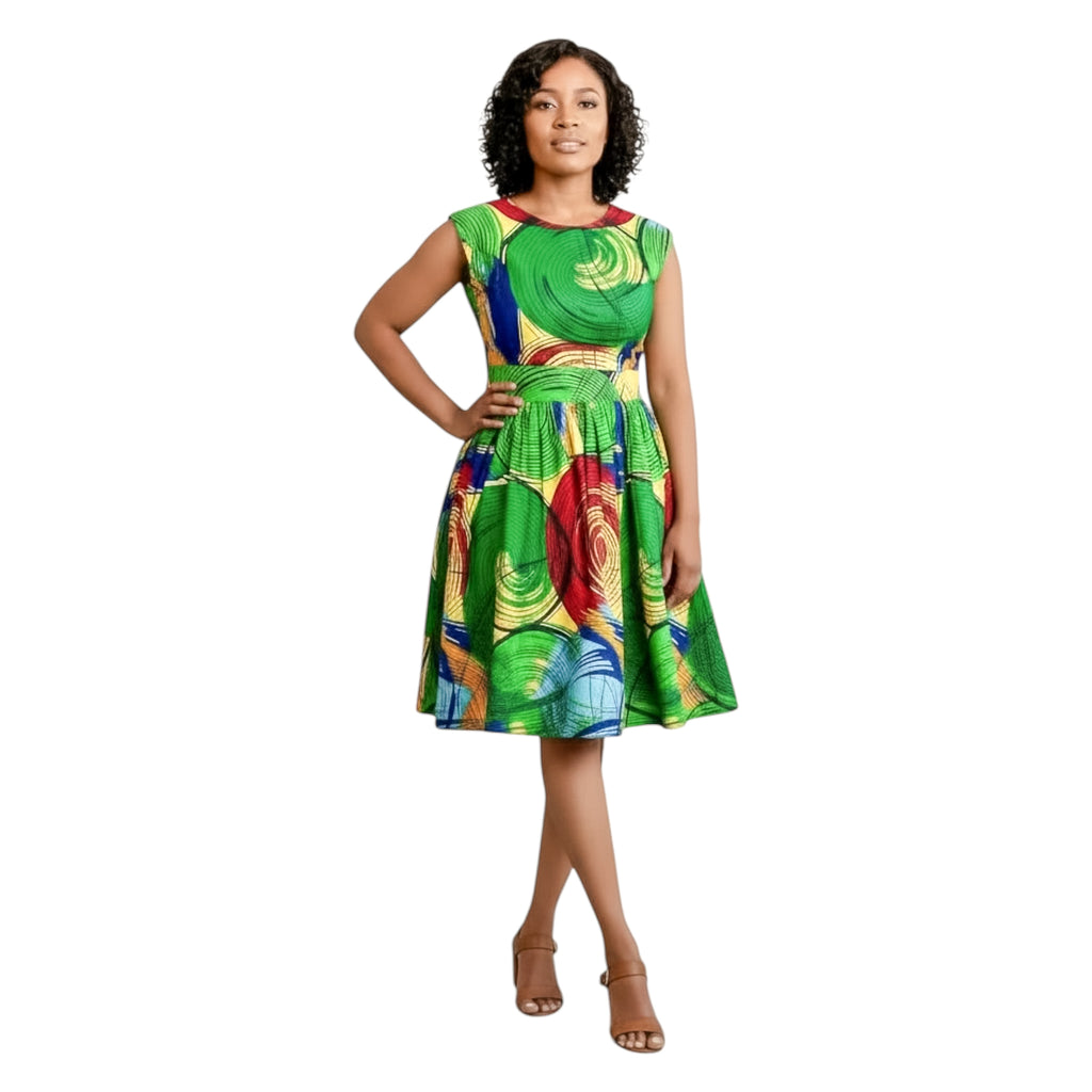 Short cotton summer dress