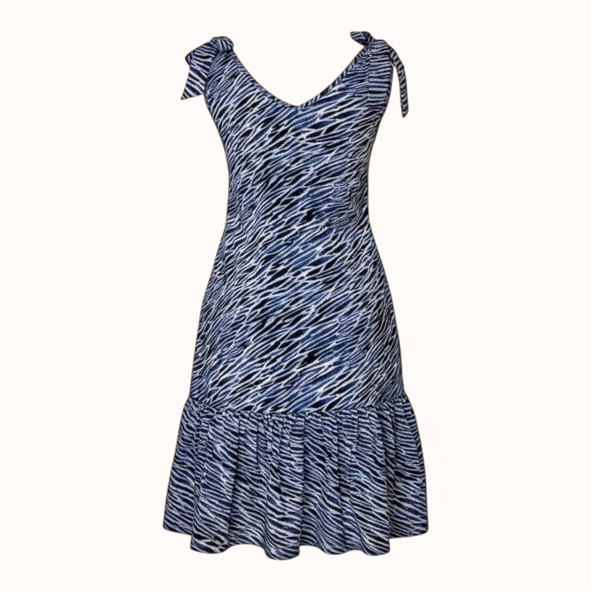 Zuri Cotton Midi Dress- Afro Print Resort Dress | Hues by Kui